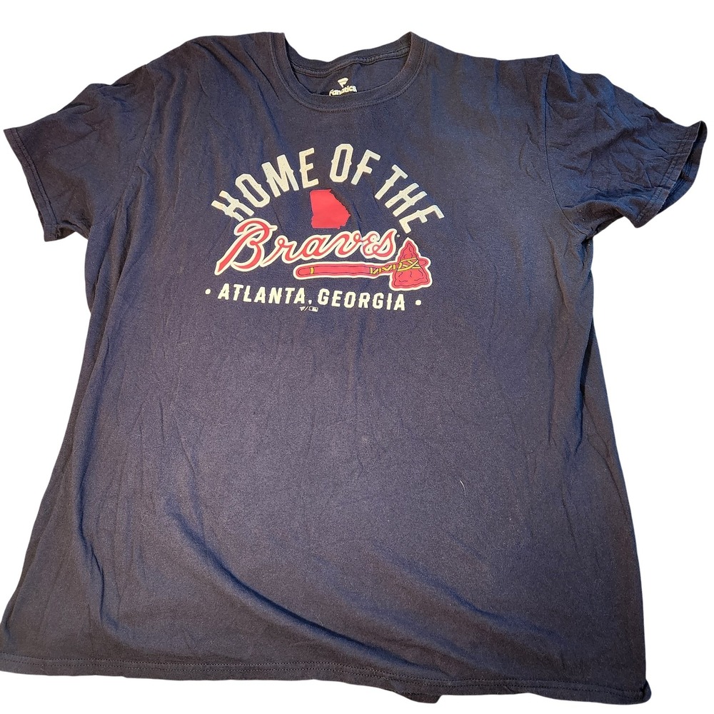 Atlanta Braves Shirt Mens 2XL MLB Baseball Georgia Fanatics Tee